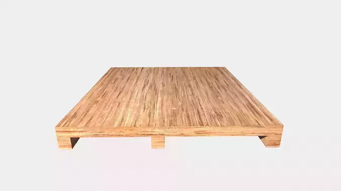 Wooden pallet for game asset Low-poly 3D model