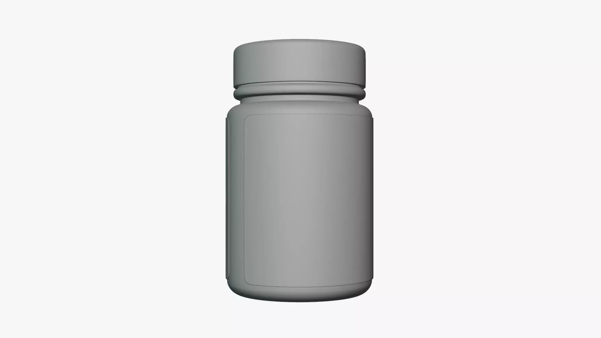 Basic Supplement Bottle - Geometry Only No Textures No Materials 3D model_0