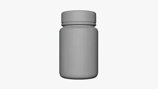 Basic Supplement Bottle - Geometry Only No Textures No Materials