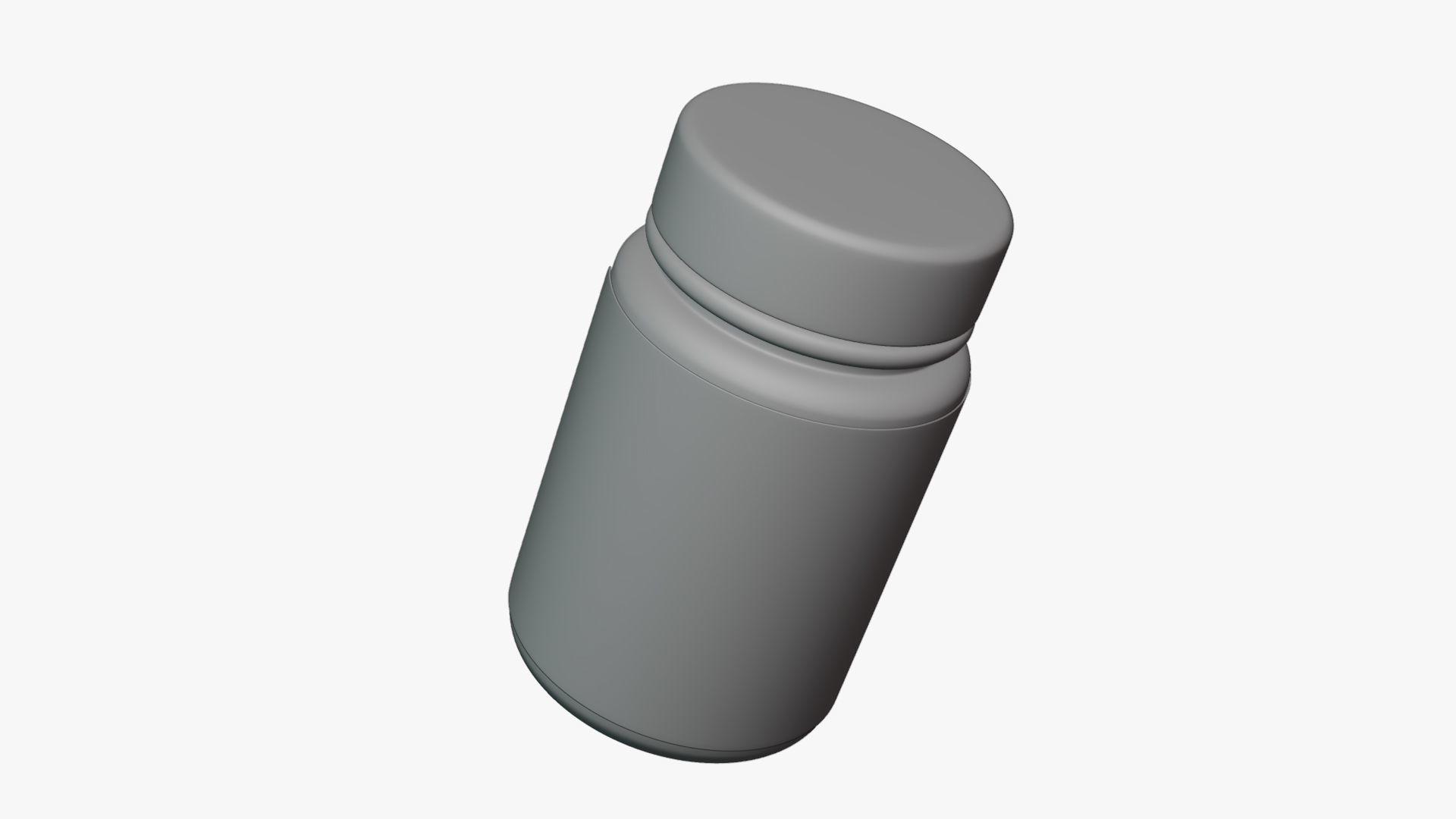 Basic Supplement Bottle - Geometry Only No Textures No Materials 3D model_3