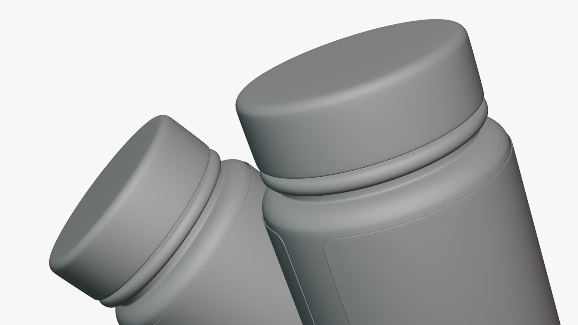 Basic Supplement Bottle - Geometry Only No Textures No Materials 3D model_4