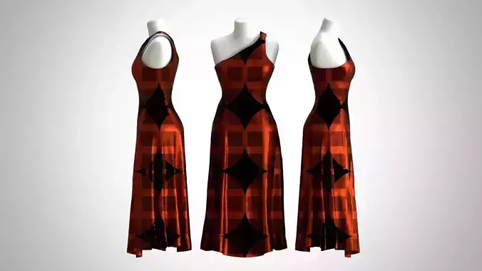 Woman Dress 2 Gold Celtic