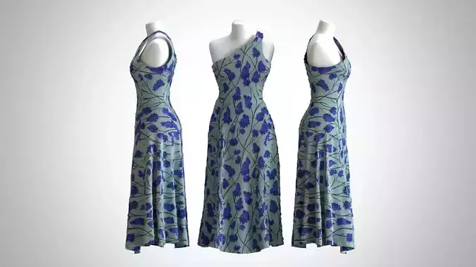 Woman Dress 2 Lavender