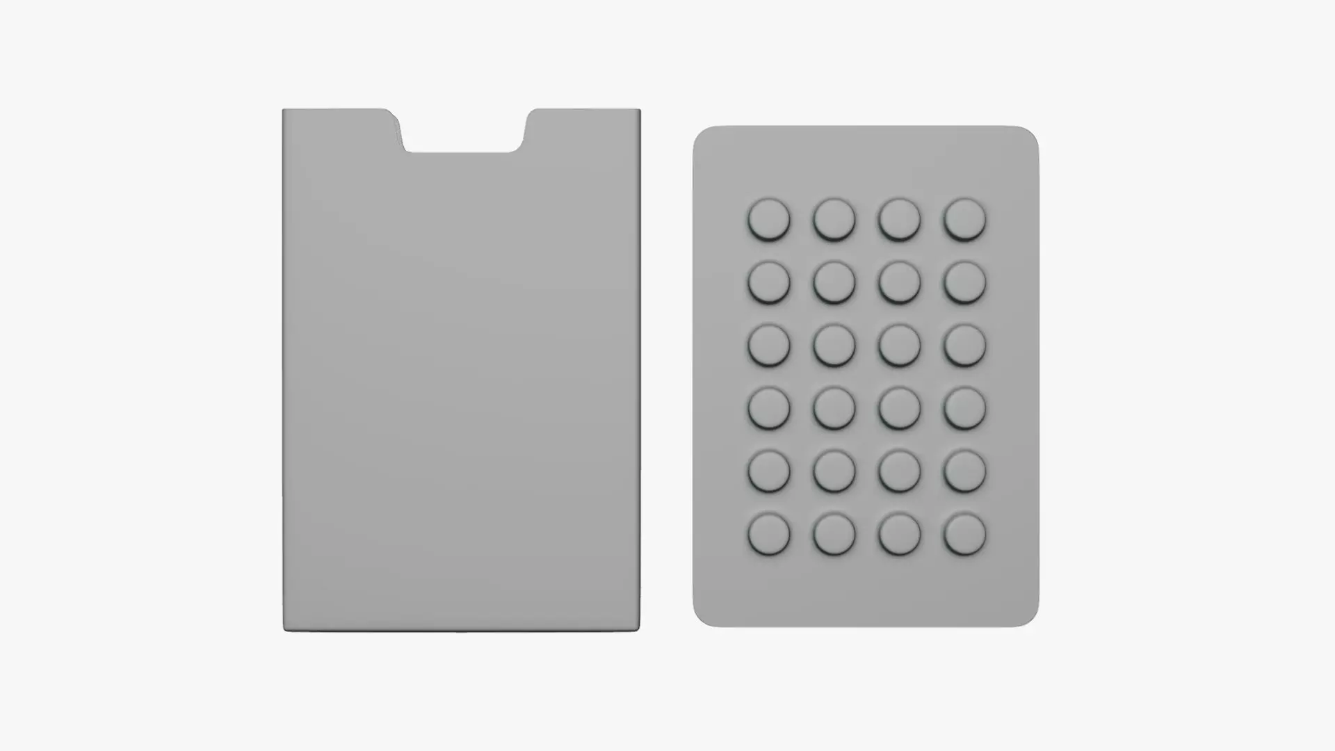 Basic Pill Box - Geometry Only No Textures No Materials 3D model