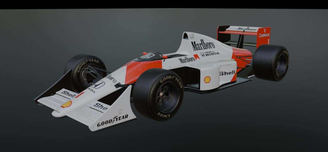 Honda Marlboro mp4 7a Formula 1 3D model | CGTrader
