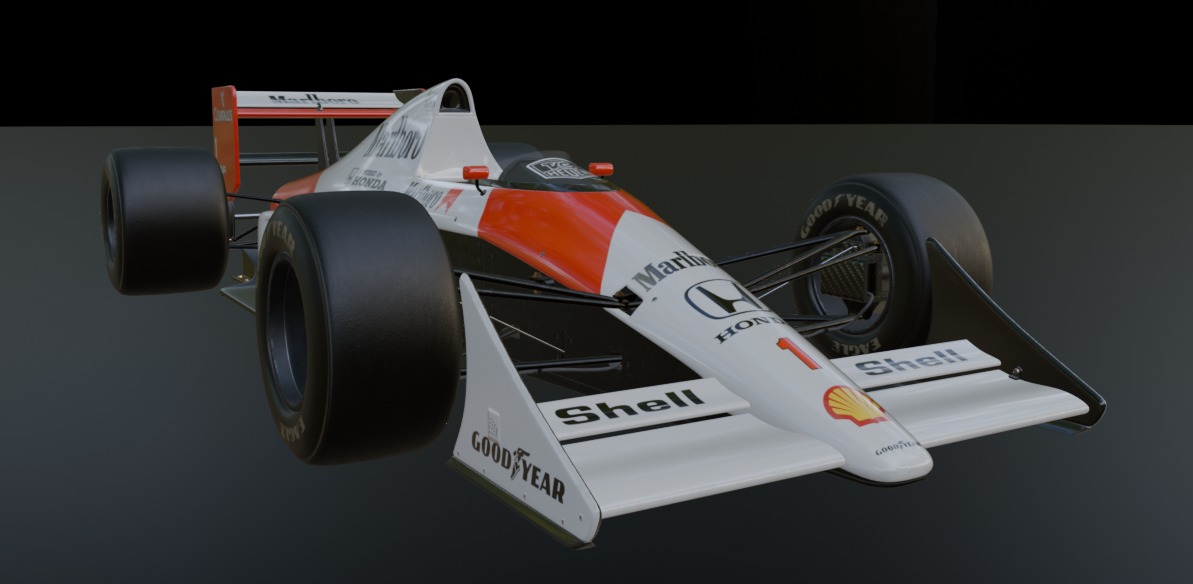 Honda Marlboro mp4 7a Formula 1 3D model | CGTrader