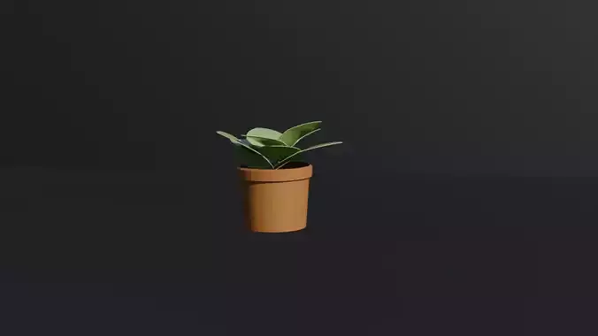 Low-poly IKEA Mini Pot Plant