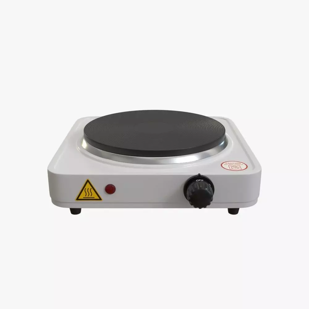 Electric stove 3D model_0