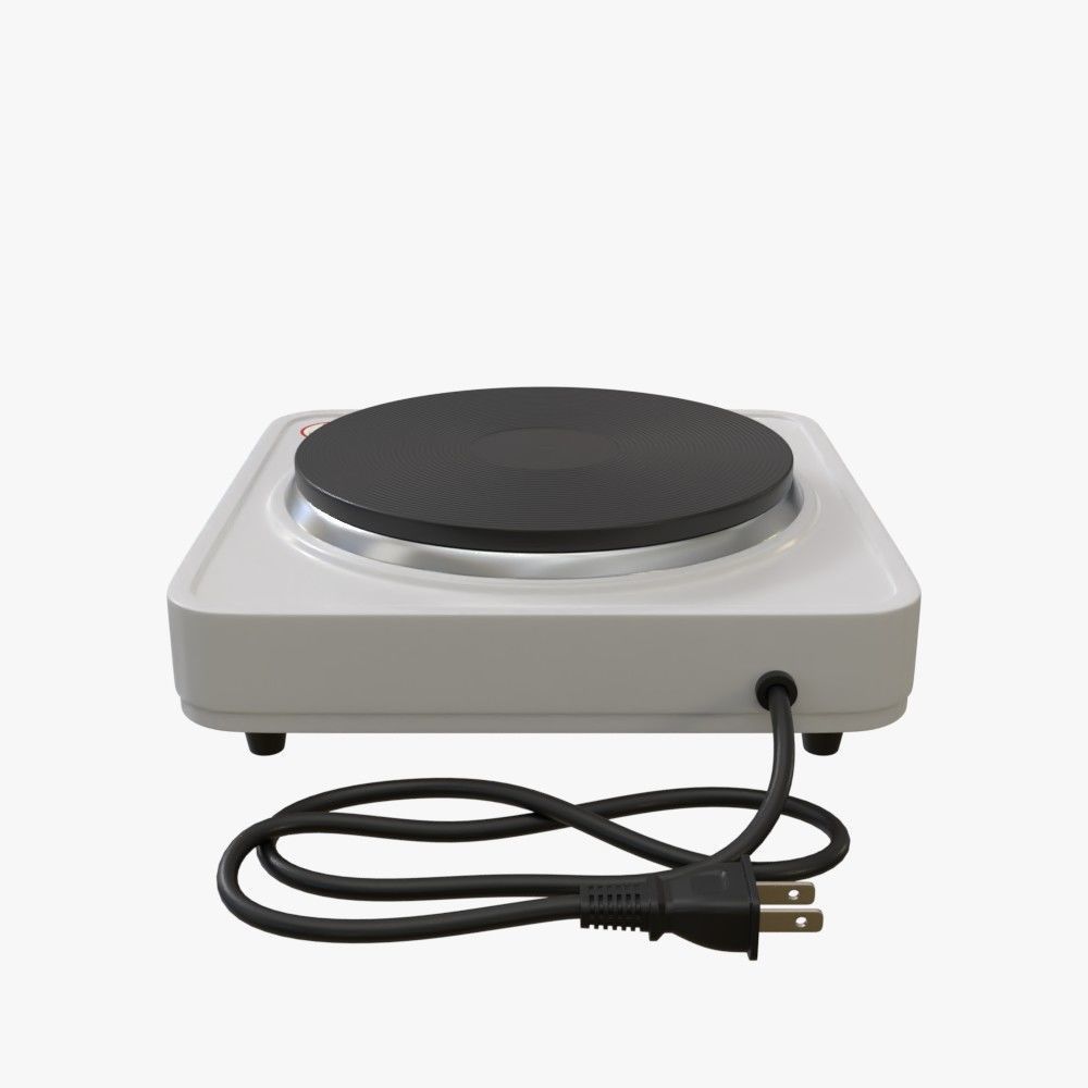 Electric stove 3D model_5