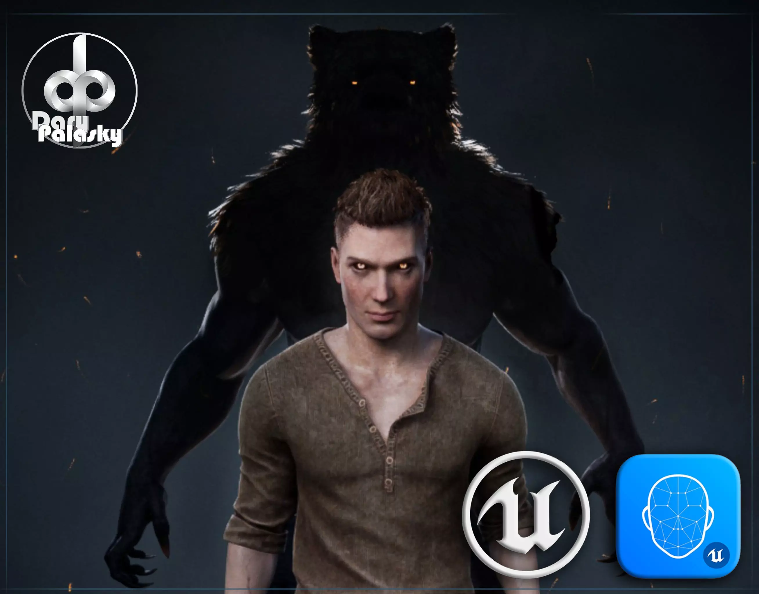 Bear Man UE - Game Ready Character with Transformation Low-poly 3D model