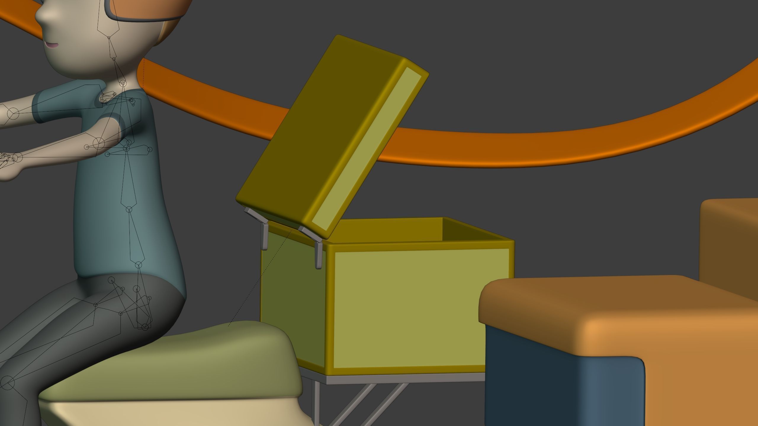 Cartoon Transport Pack - Scooter Plane Truck smartphone Hand Man Low-poly 3D model_17