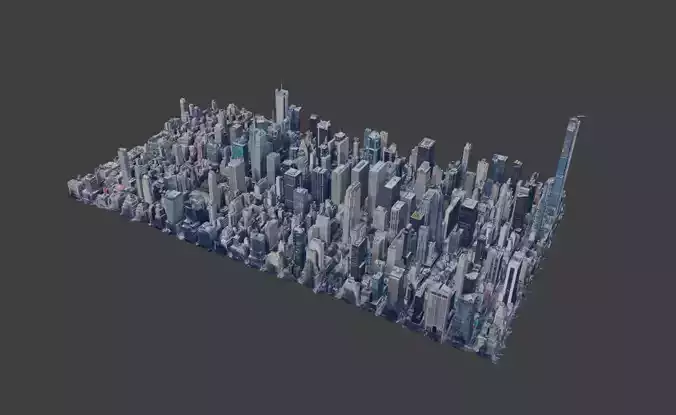 Low Poly New York Free 3D model