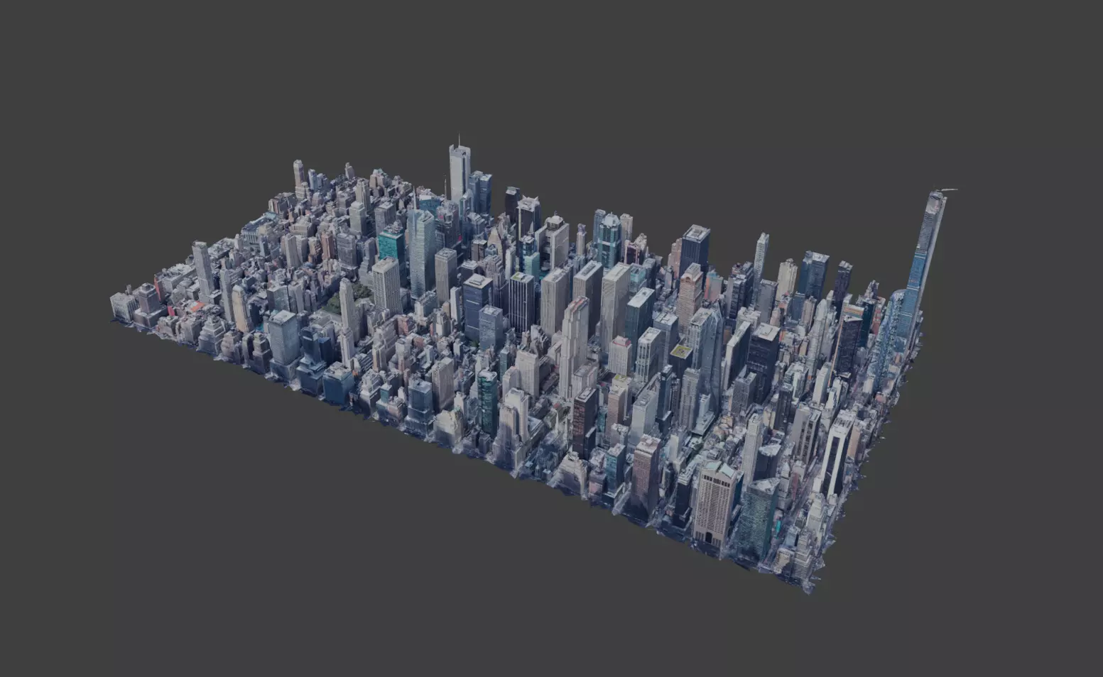 Low Poly New York Free 3D model_0