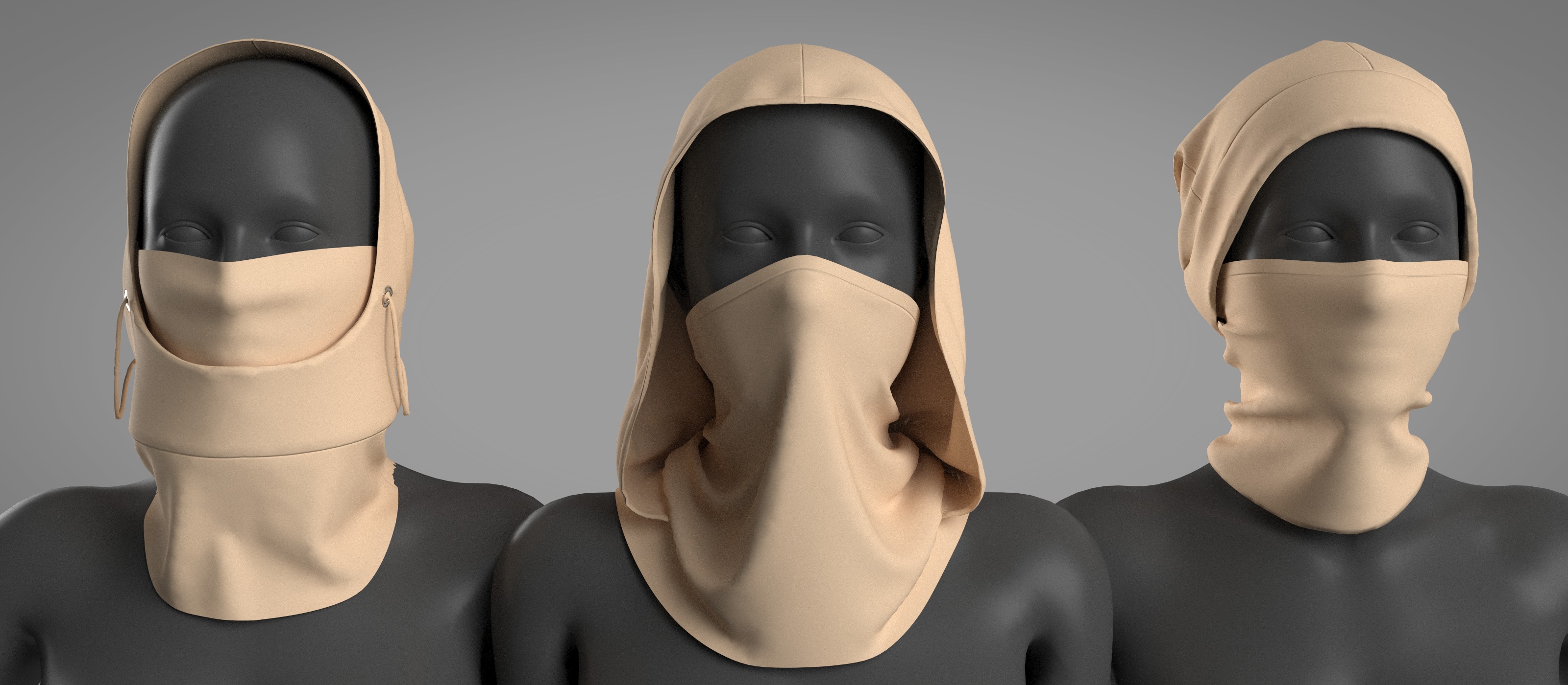 18 Face Mask 3D model_4