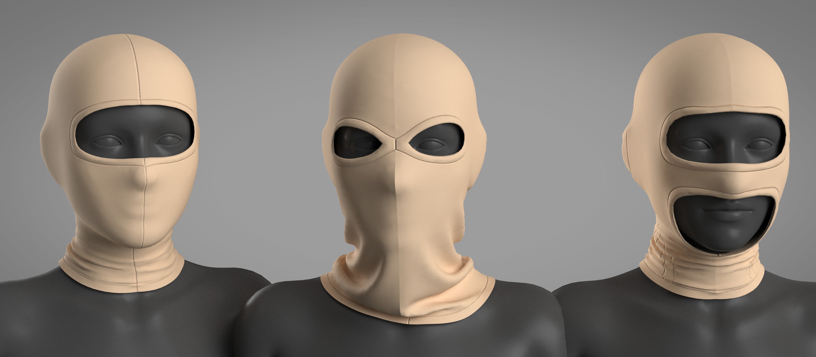18 Face Mask 3D model_1