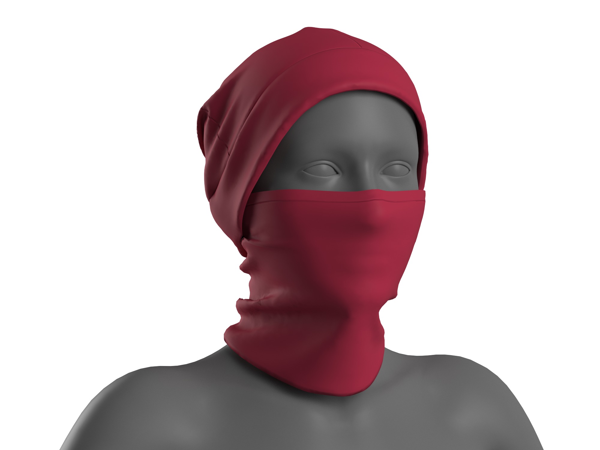 18 Face Mask 3D model_8