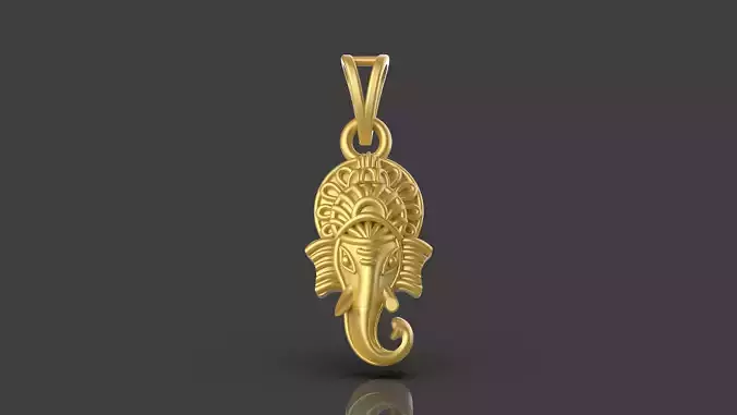 Small Ganpati Pendant - 0042