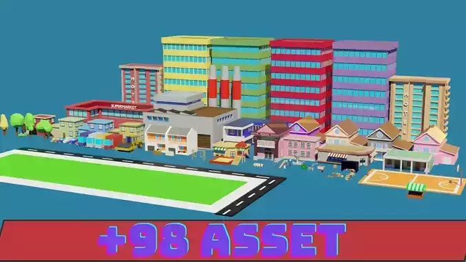 Low Poly City - Low Poly Assets
