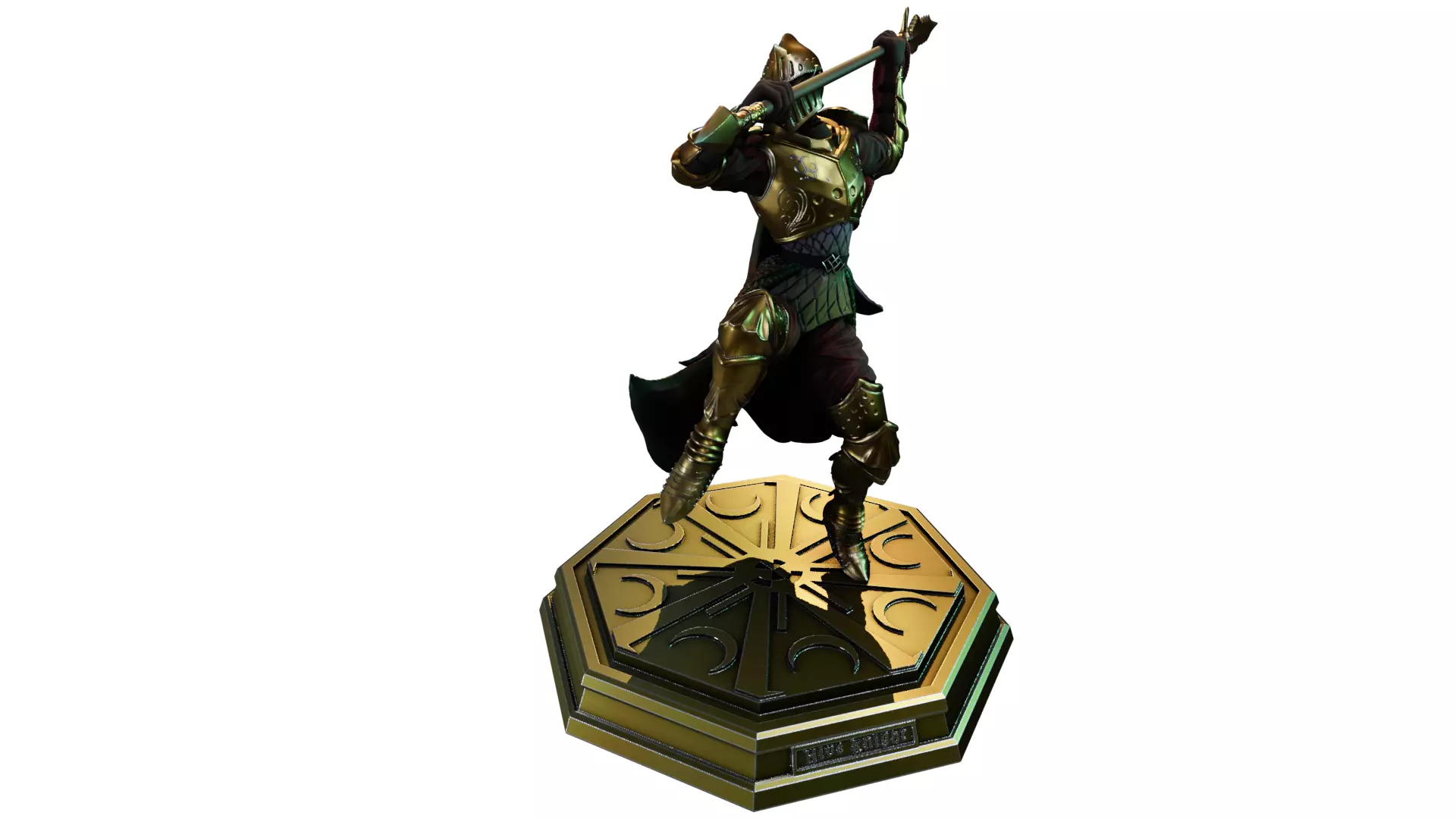 Hive Knight -3D Printable Miniature Presupported 3D print model_12