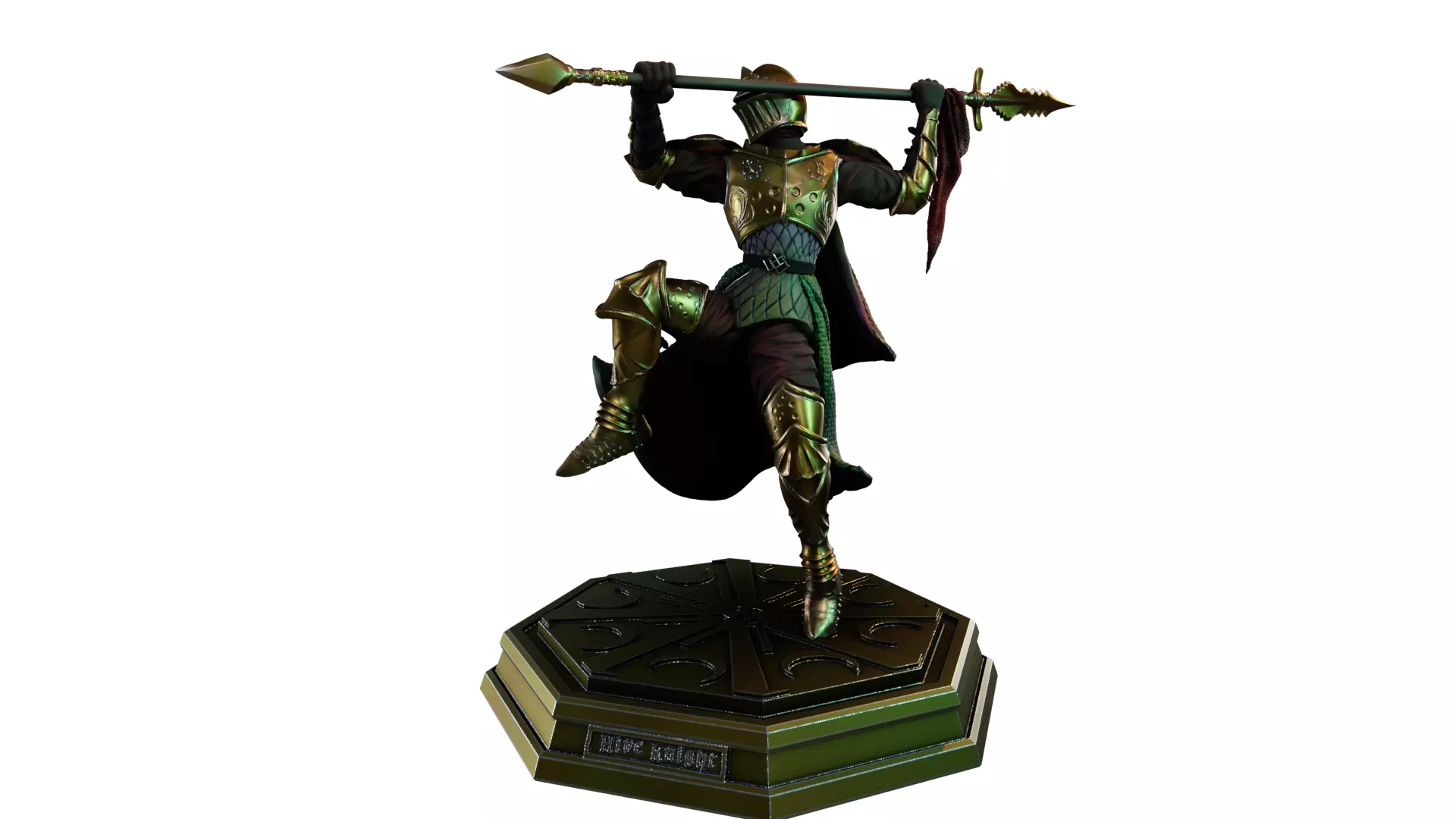 Hive Knight -3D Printable Miniature Presupported 3D print model_8