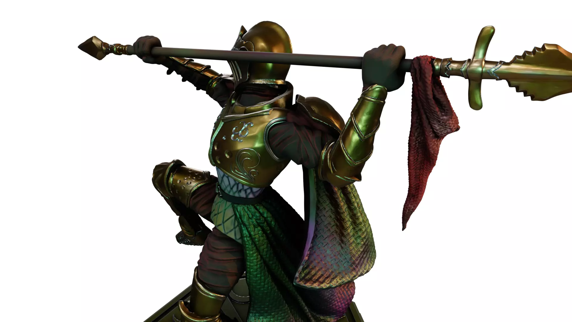 Hive Knight -3D Printable Miniature Presupported 3D print model_9