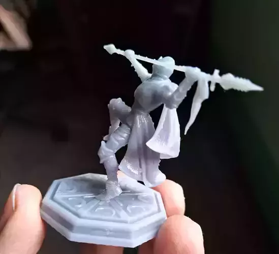 Hive Knight -3D Printable Miniature Presupported