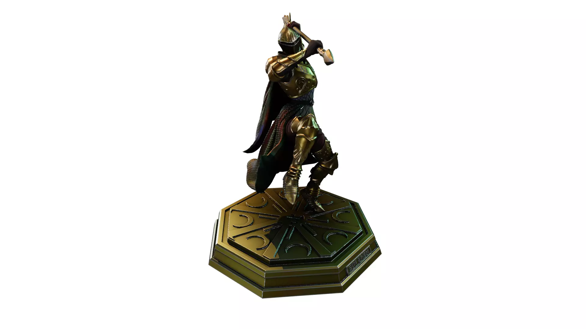 Hive Knight -3D Printable Miniature Presupported 3D print model_7