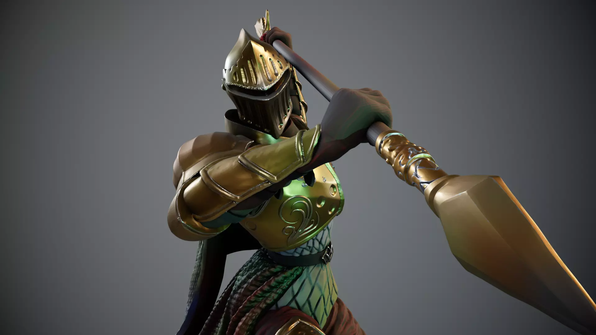 Hive Knight -3D Printable Miniature Presupported 3D print model_13