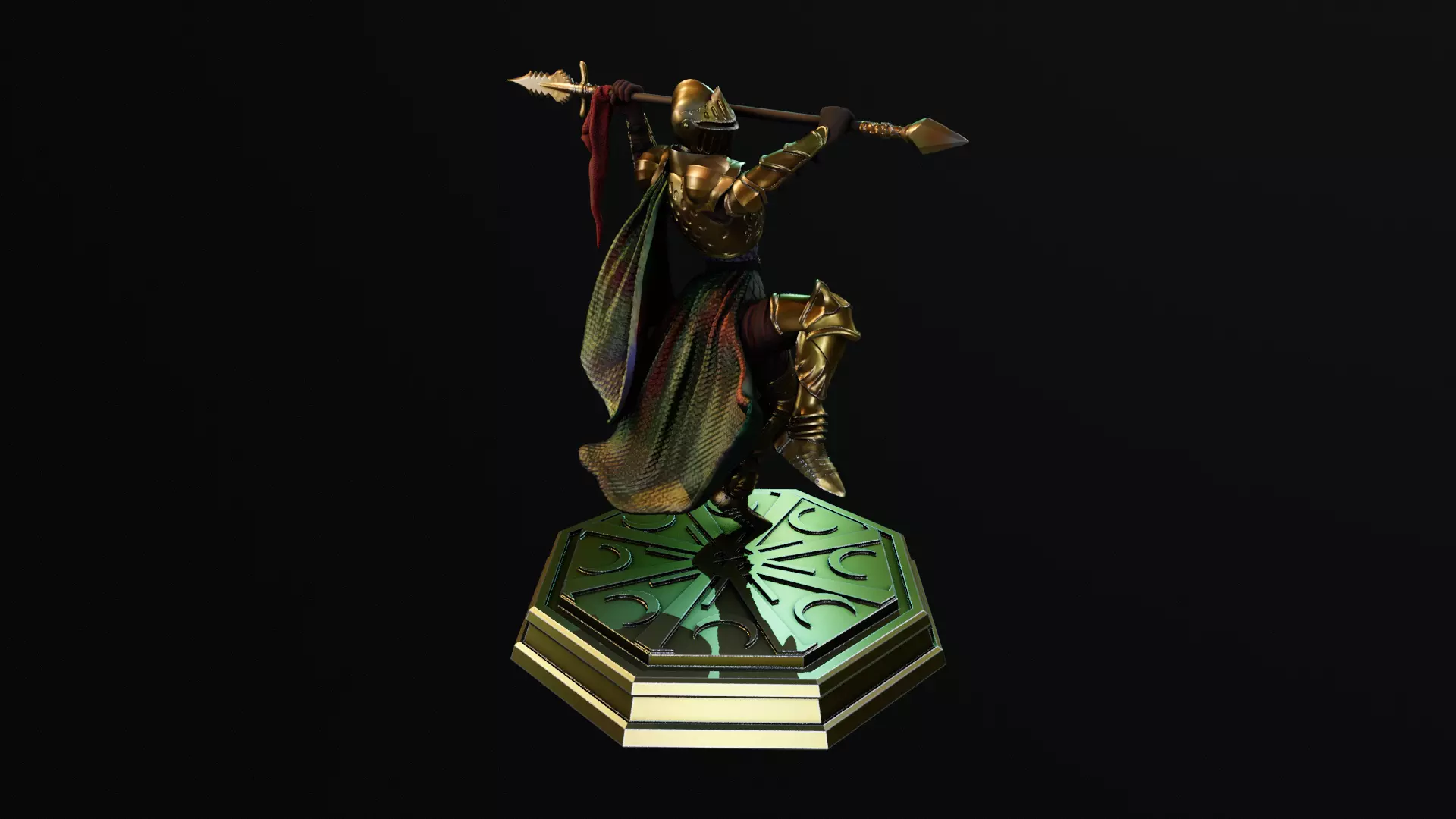 Hive Knight -3D Printable Miniature Presupported 3D print model_3