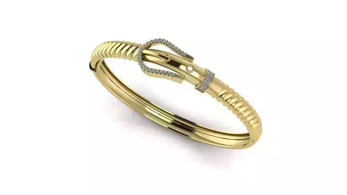 Buckle belt Bracelet 3D print model