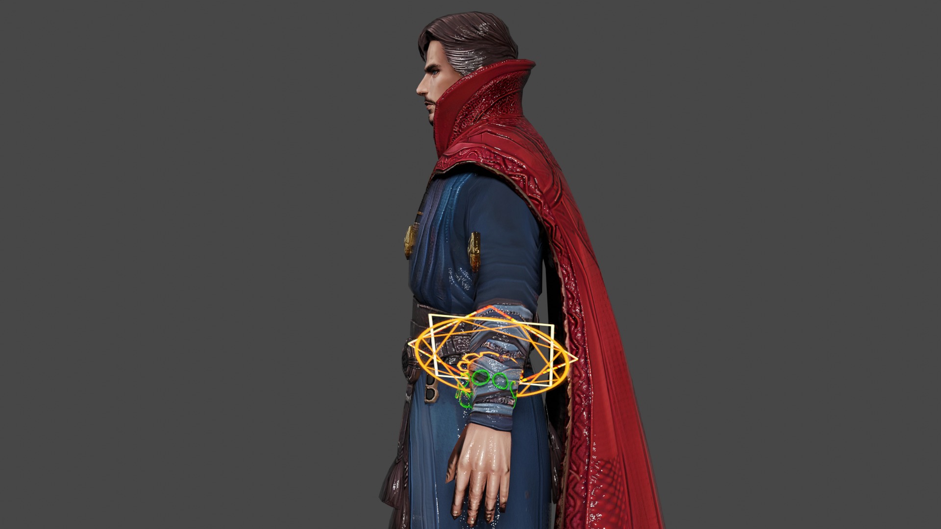 Doctor Strange Low-poly 3D model_3
