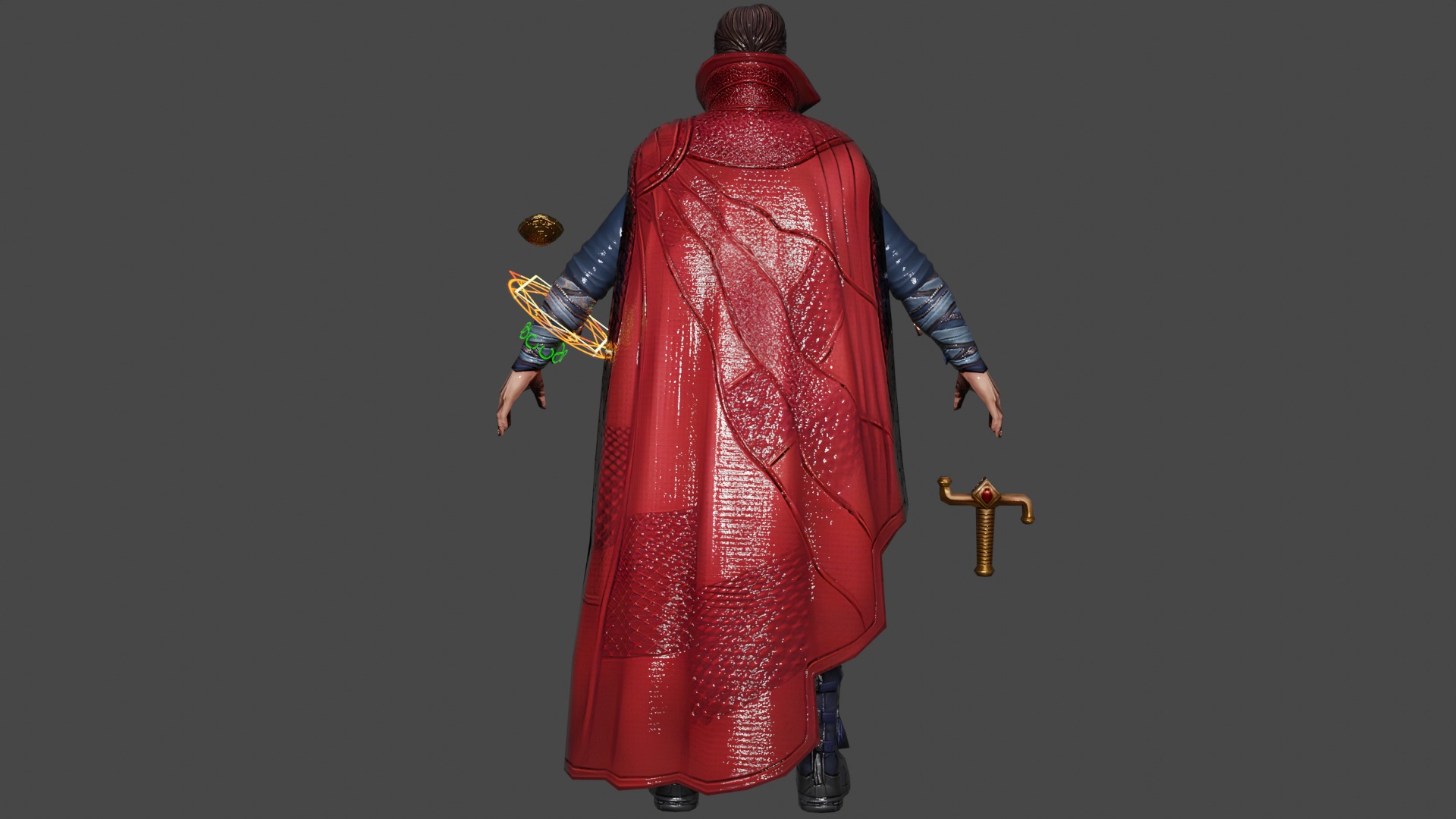 Doctor Strange Low-poly 3D model_4