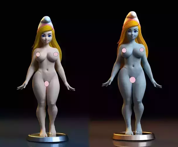 Smurfette 3D print model