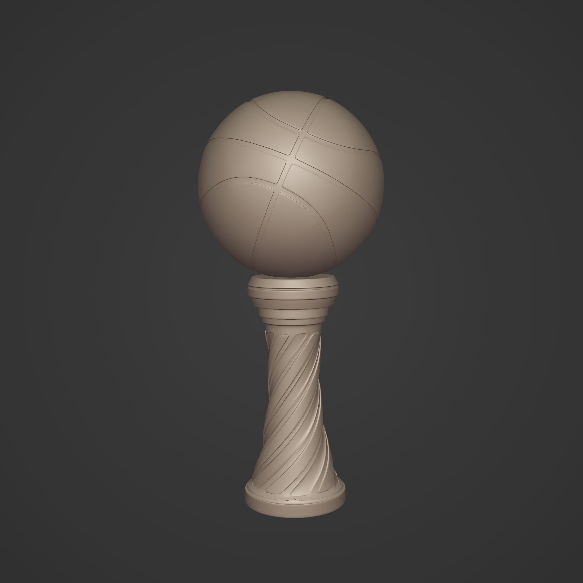 Basketball Trophy -- Original Design 3D print model_2