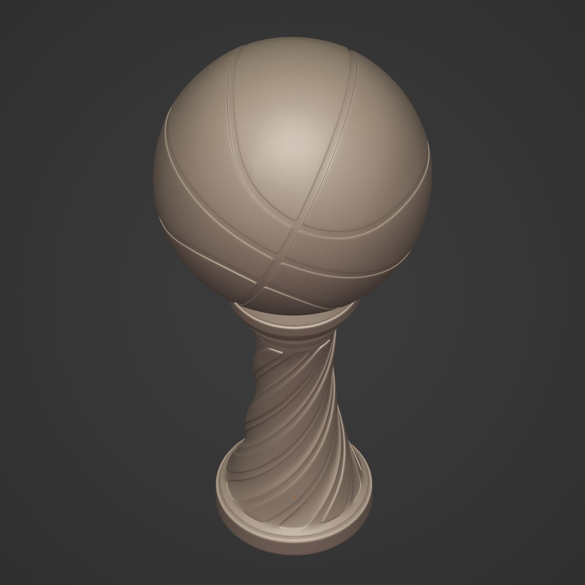 Basketball Trophy -- Original Design 3D print model_10