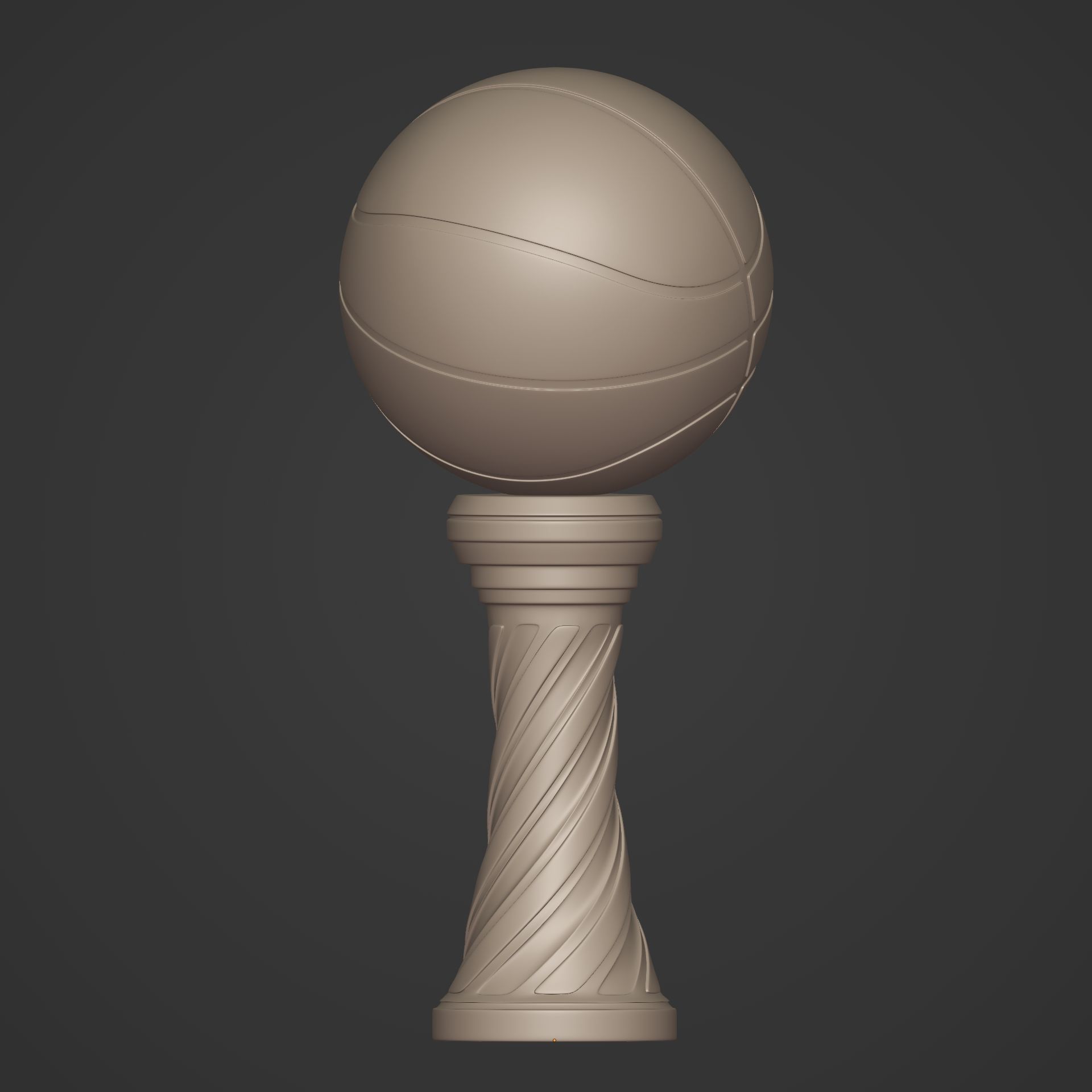 Basketball Trophy -- Original Design 3D print model_12