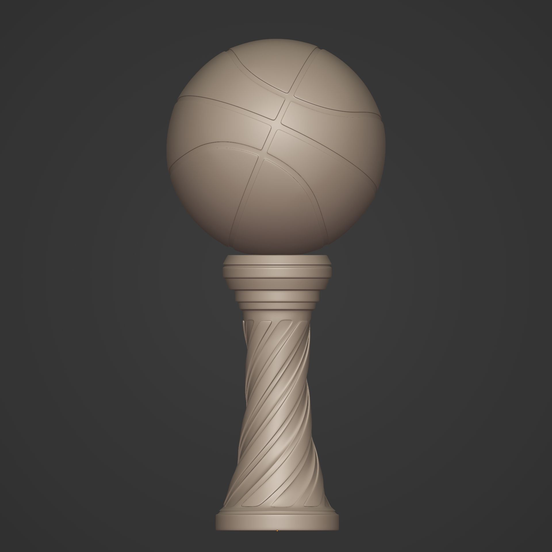 Basketball Trophy -- Original Design 3D print model_8
