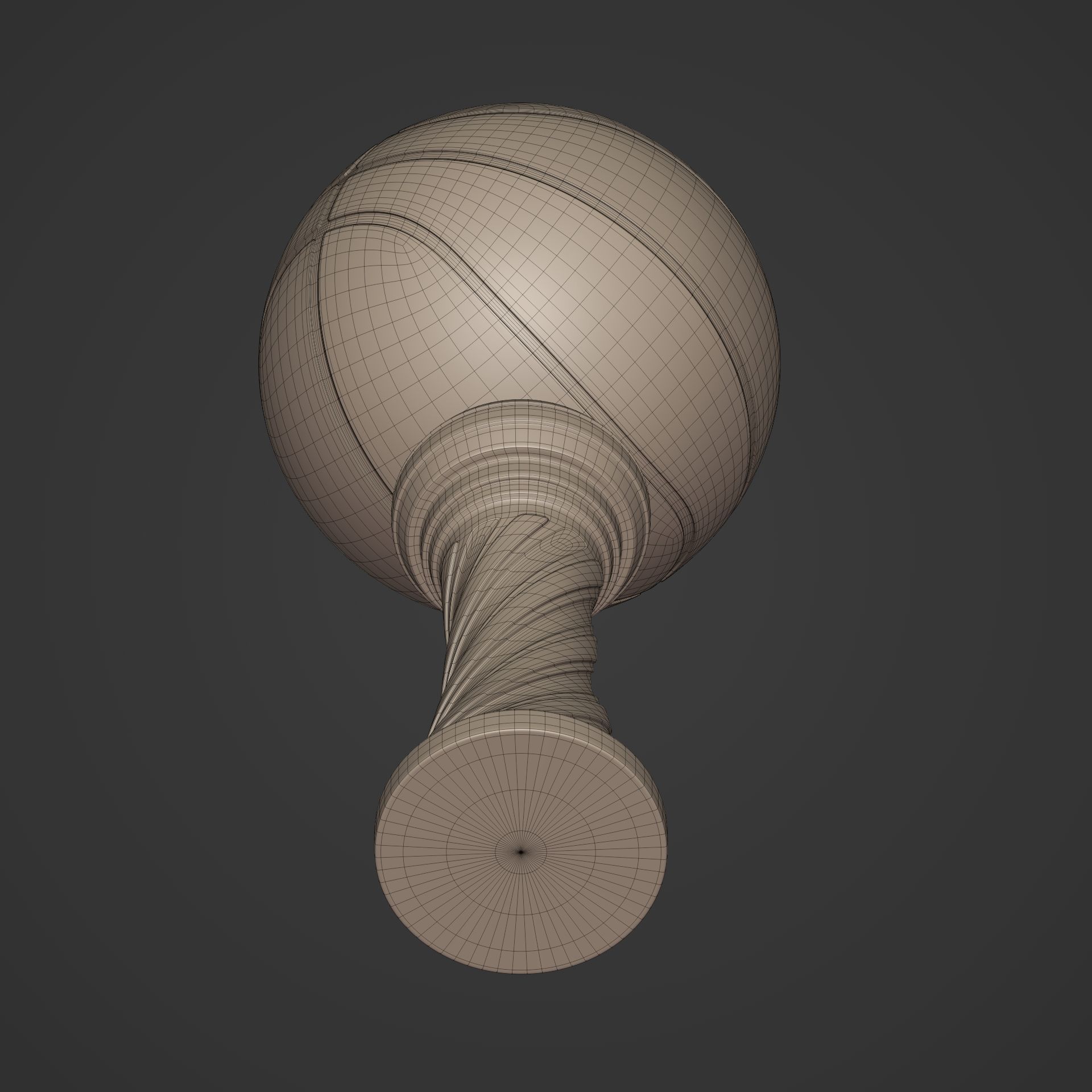 Basketball Trophy -- Original Design 3D print model_17