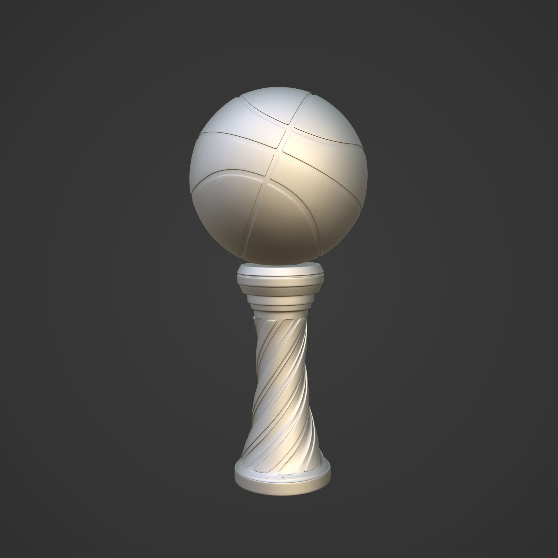 Basketball Trophy -- Original Design 3D print model_1