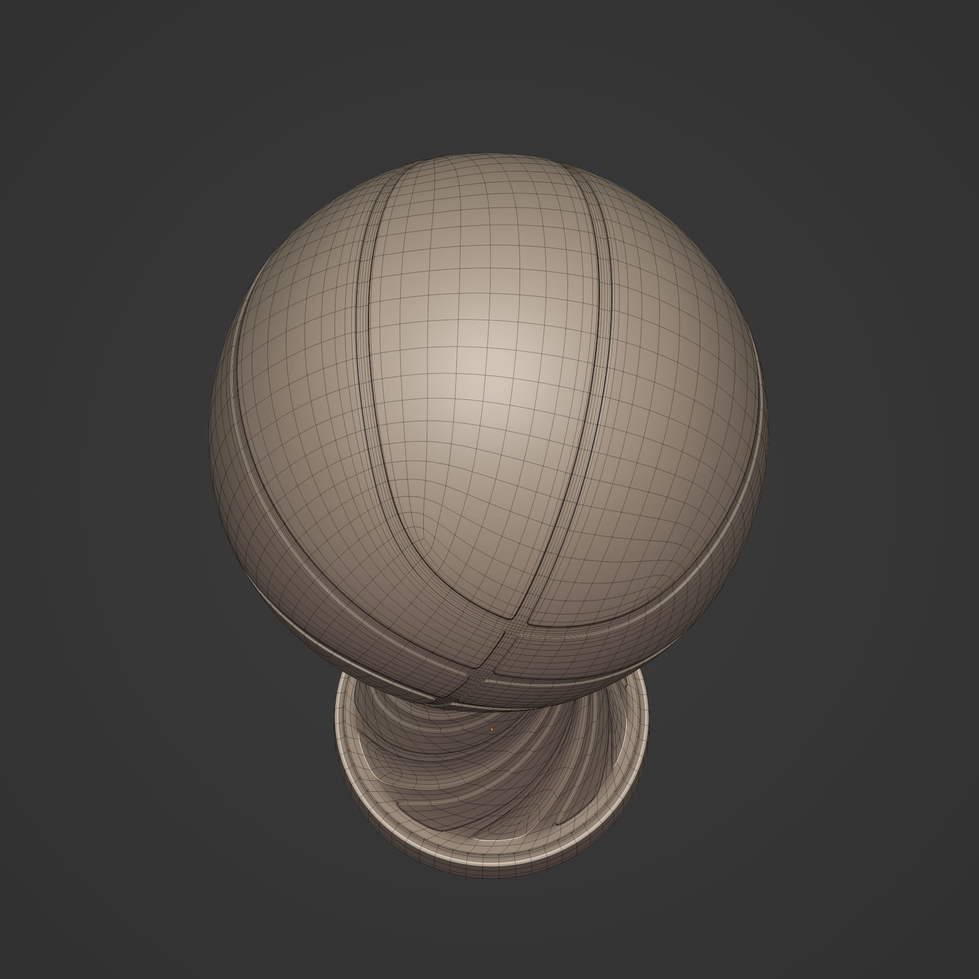 Basketball Trophy -- Original Design 3D print model_15