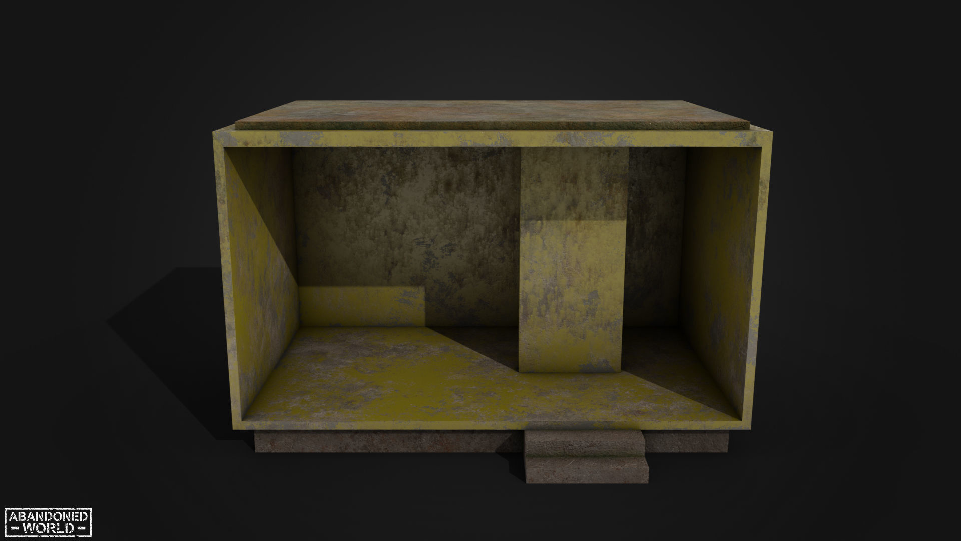 Soviet bus stops Low-poly 3D model_3