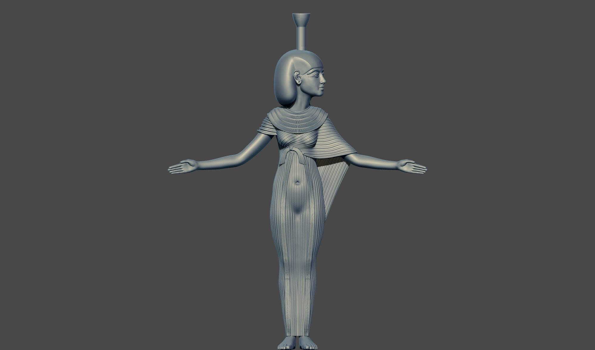 isis nephthys neith and sereke shrine of Tutankhamun 3d model 3D print model_2