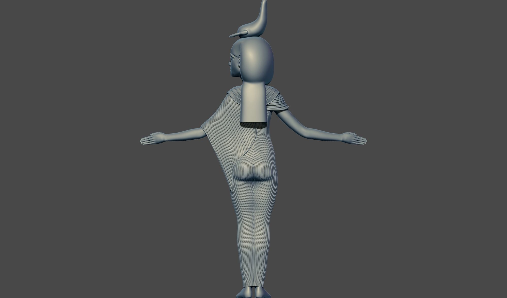 isis nephthys neith and sereke shrine of Tutankhamun 3d model 3D print model_7