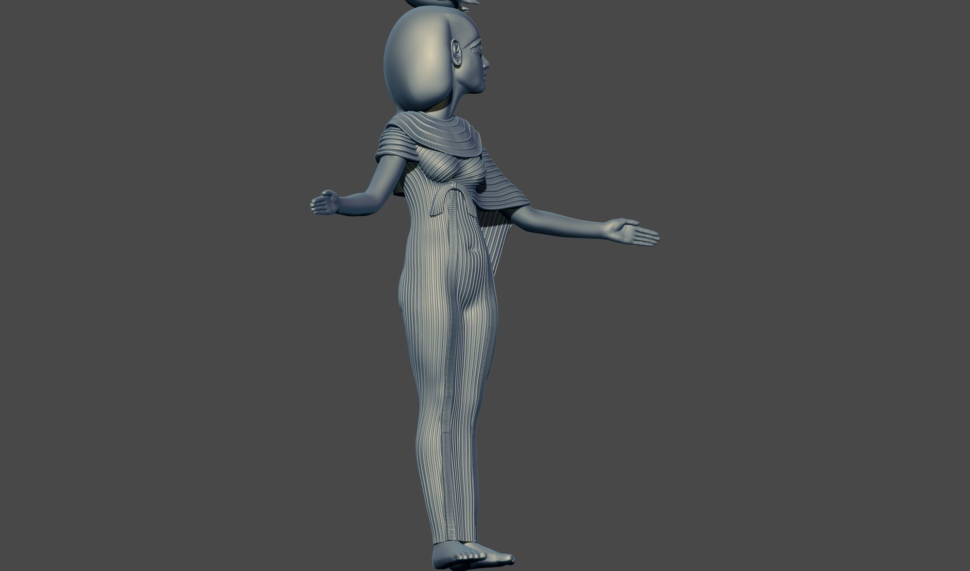 isis nephthys neith and sereke shrine of Tutankhamun 3d model 3D print model_4