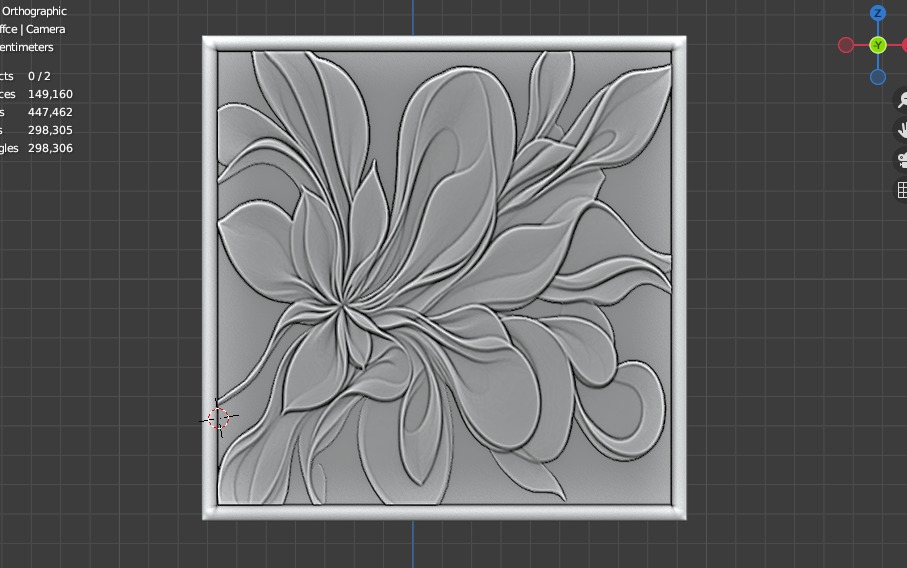 modern panel wall decor set wall relief mural CNC 129  3D model_1