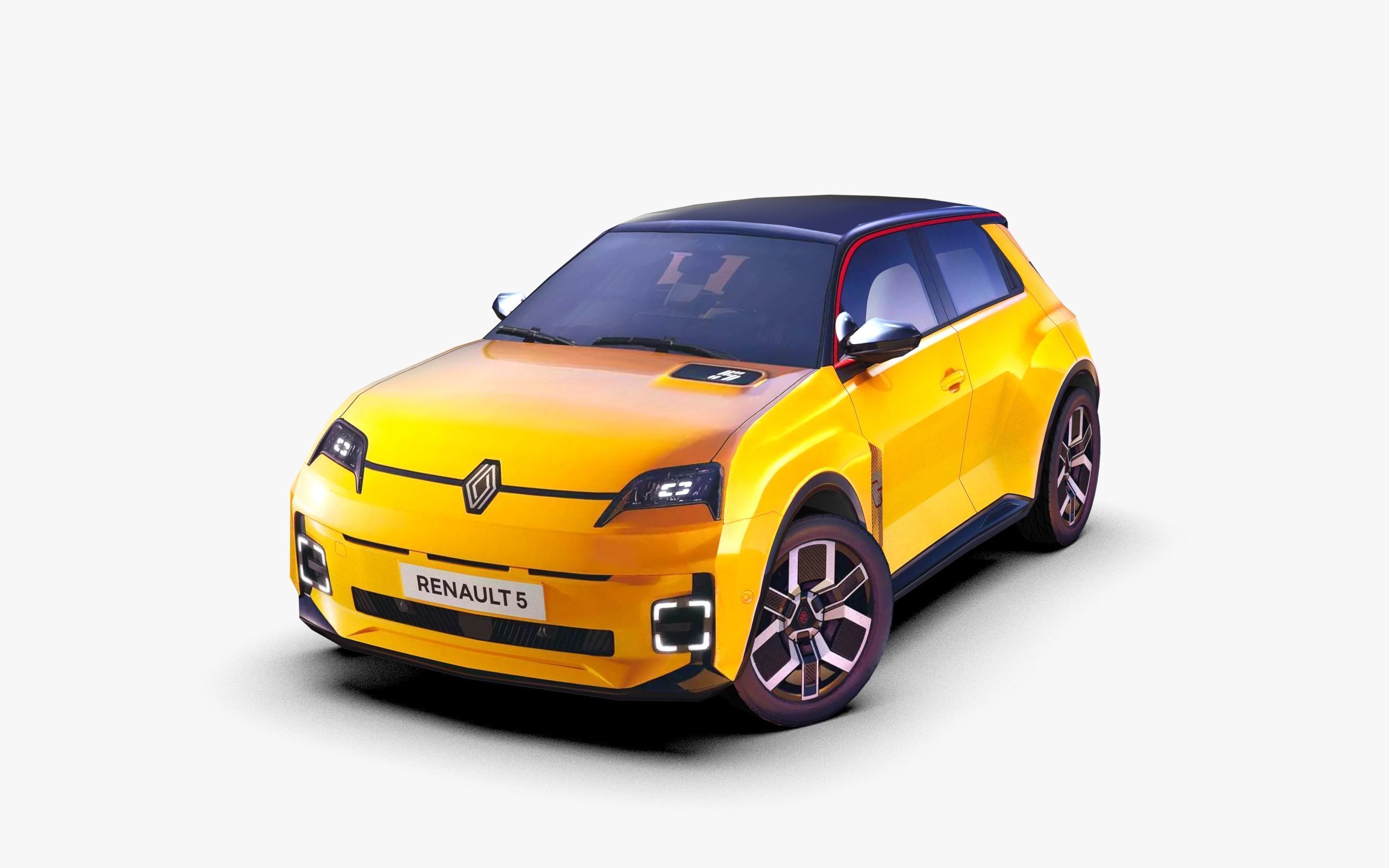 Renault 5 2025 New Low-poly 3D model_3