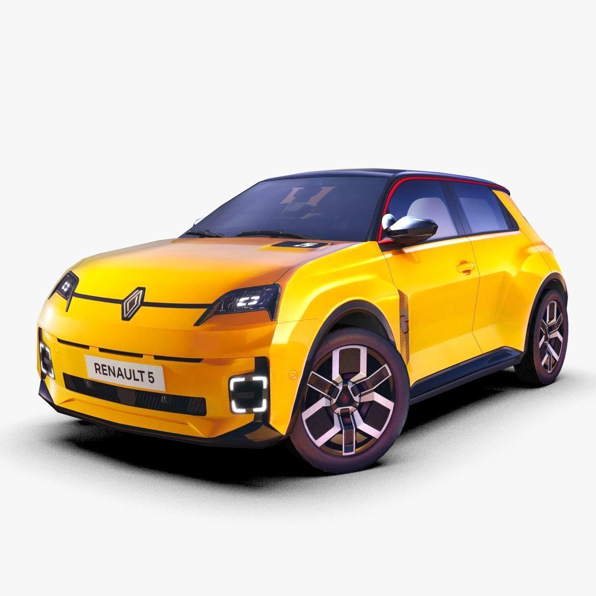 Renault 5 2025 New Low-poly 3D model_22