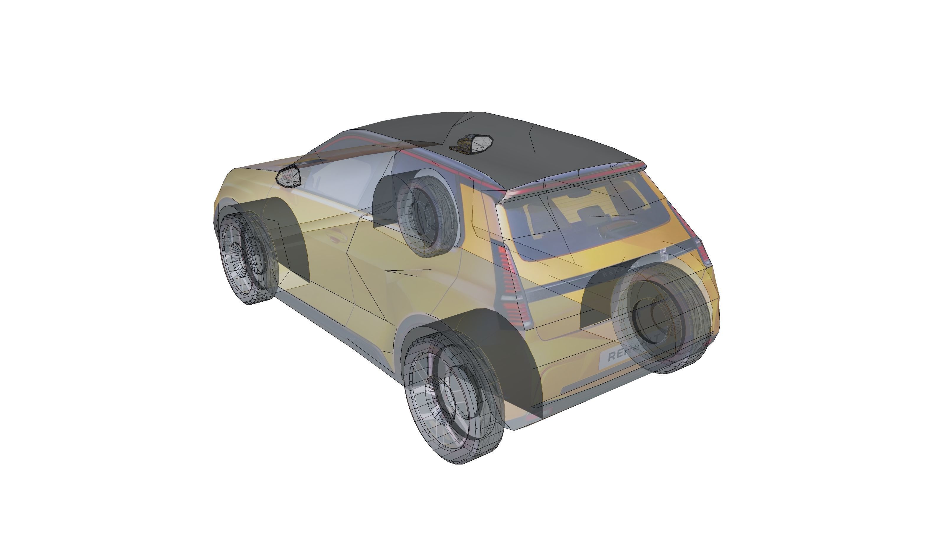 Renault 5 2025 New Low-poly 3D model_16