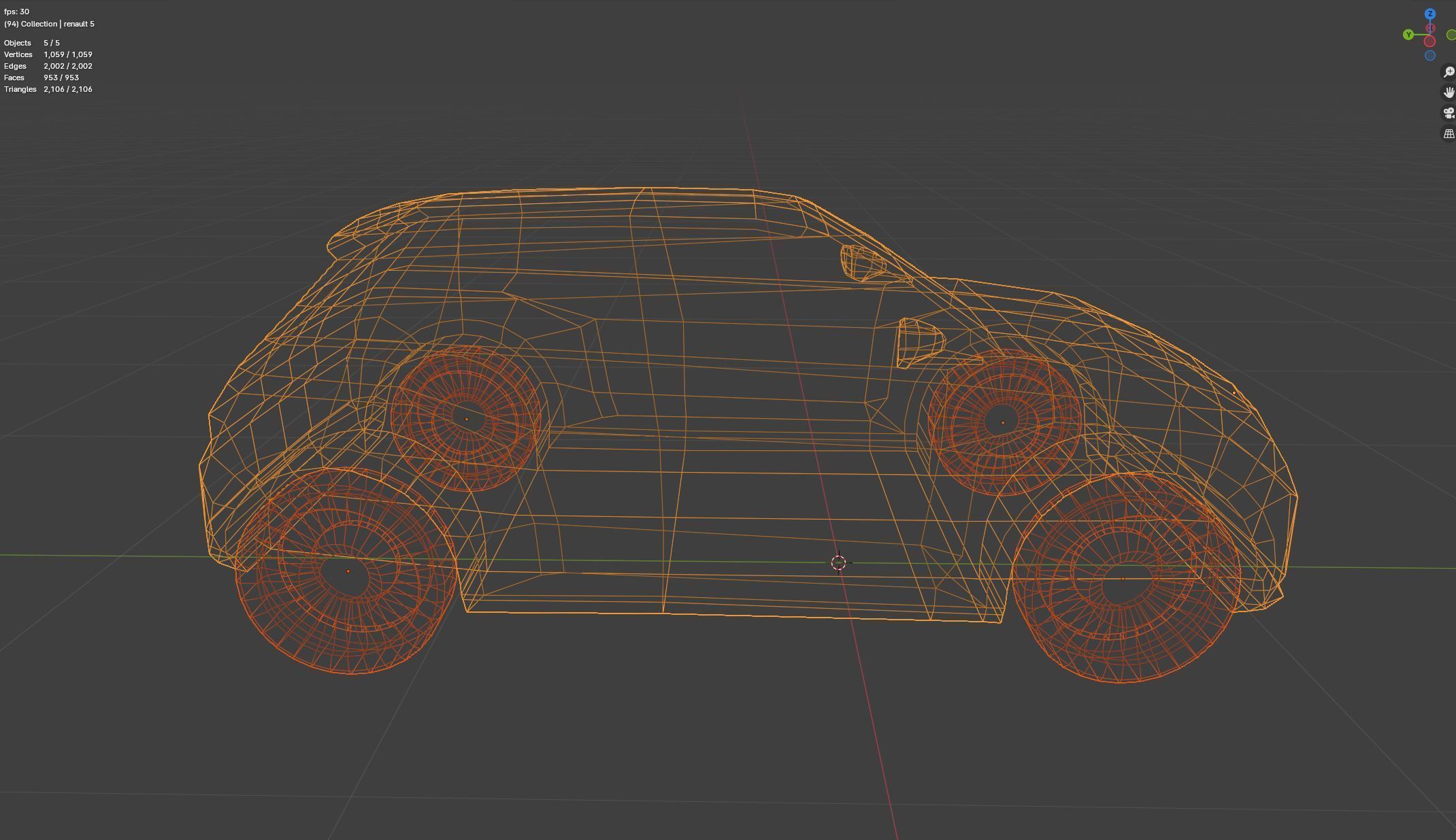 Renault 5 2025 New Low-poly 3D model_21