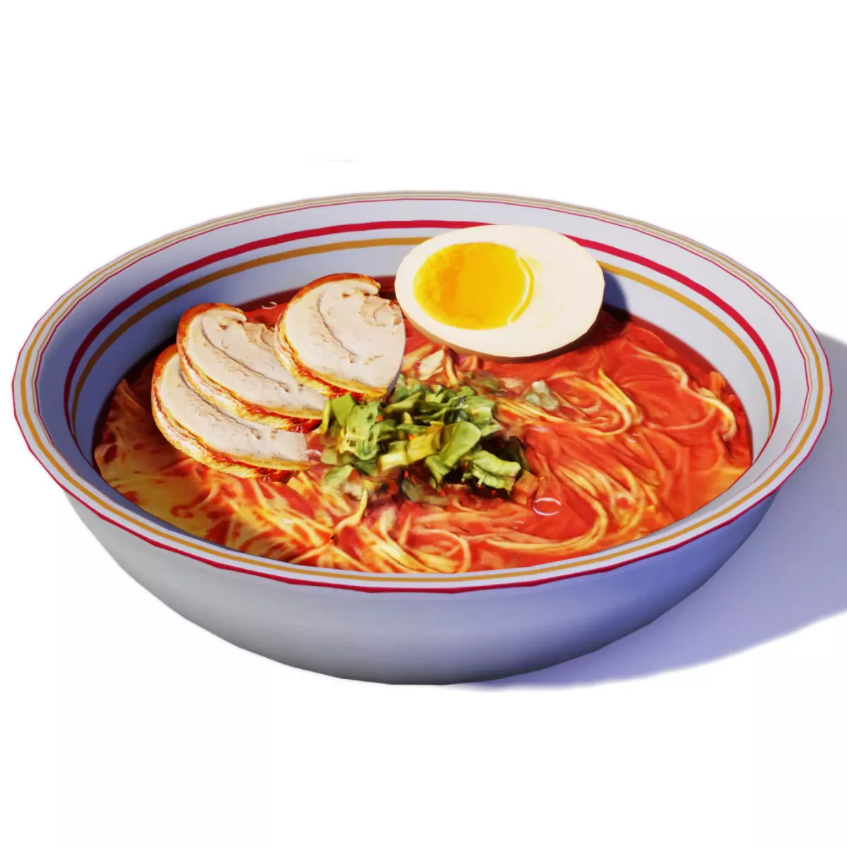 Ramen Low-poly 3D model_0